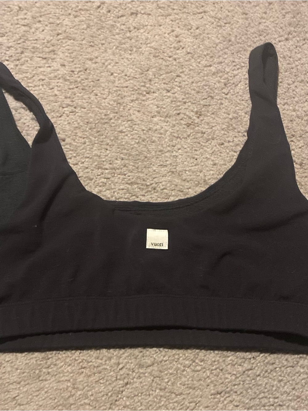 Vuori Black Seamless xl sports bra